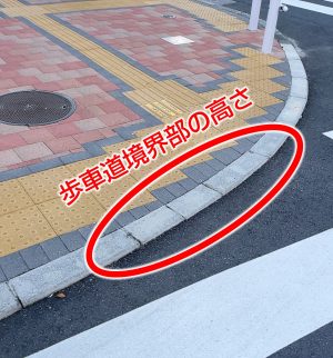 着目した道路のバリア情報